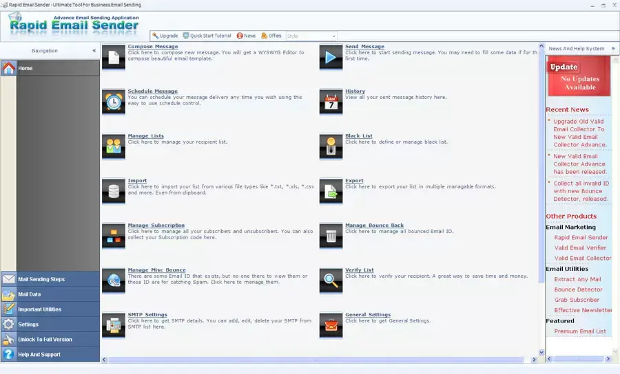 Rapid Email Sender Advance