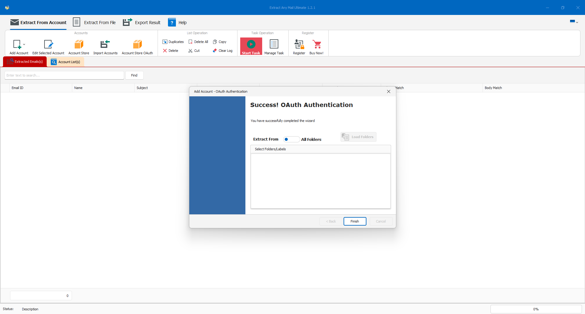 Success! OAuth Authentication