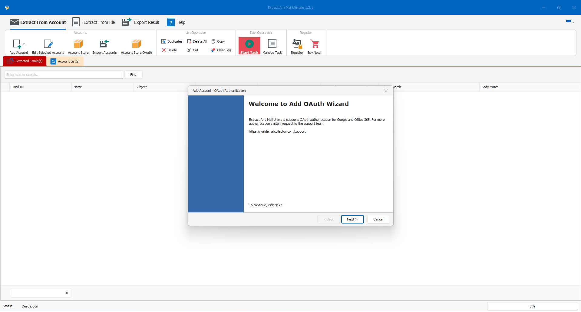 Oauth Setup